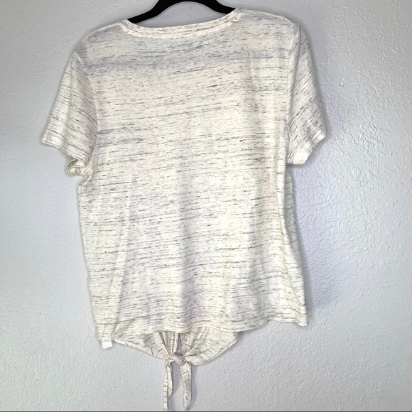 NEW Madewell scoop neck knotted t shirt size L - Picture 6 of 7